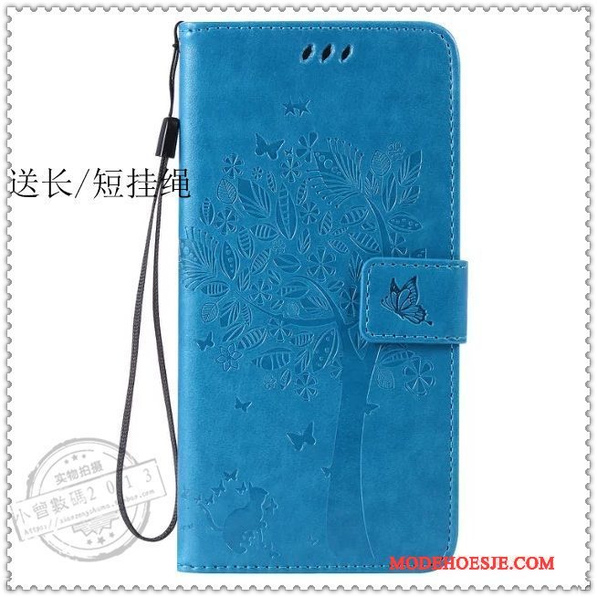 Hoesje Sony Xperia Z5 Compact Zacht Telefoon Lichtblauw, Hoes Sony Xperia Z5 Compact Leer Anti-fall