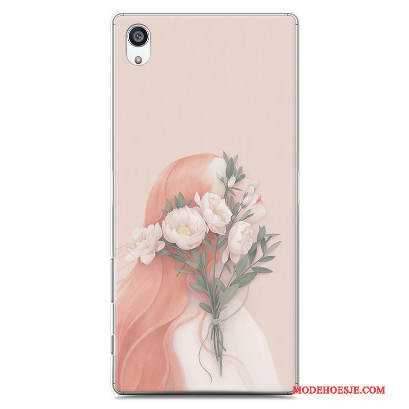 Hoesje Sony Xperia Z5 Geschilderd Telefoon Lichtblauw, Hoes Sony Xperia Z5 Bescherming Hard Kunst