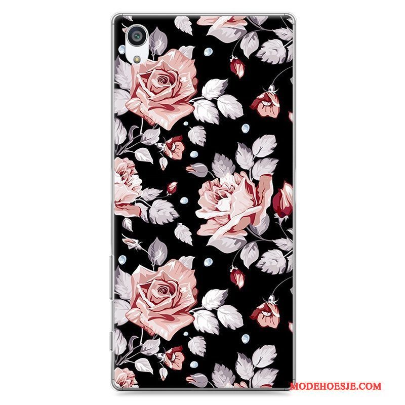 Hoesje Sony Xperia Z5 Spotprent Anti-falltelefoon, Hoes Sony Xperia Z5 Bescherming Hard Grijs