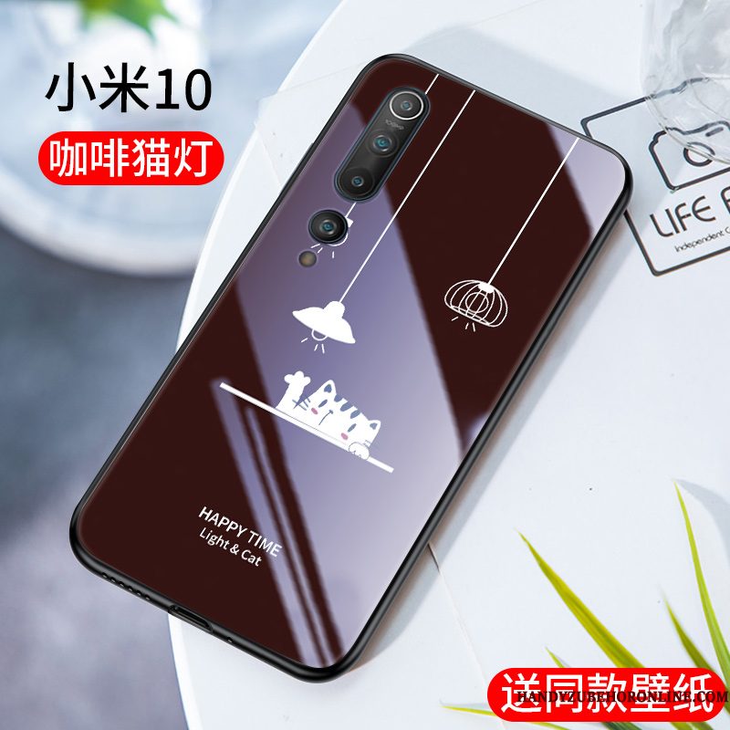 Hoesje Xiaomi Mi 10 Bescherming Nieuw High End, Hoes Xiaomi Mi 10 Zacht Dun Trendy Merk