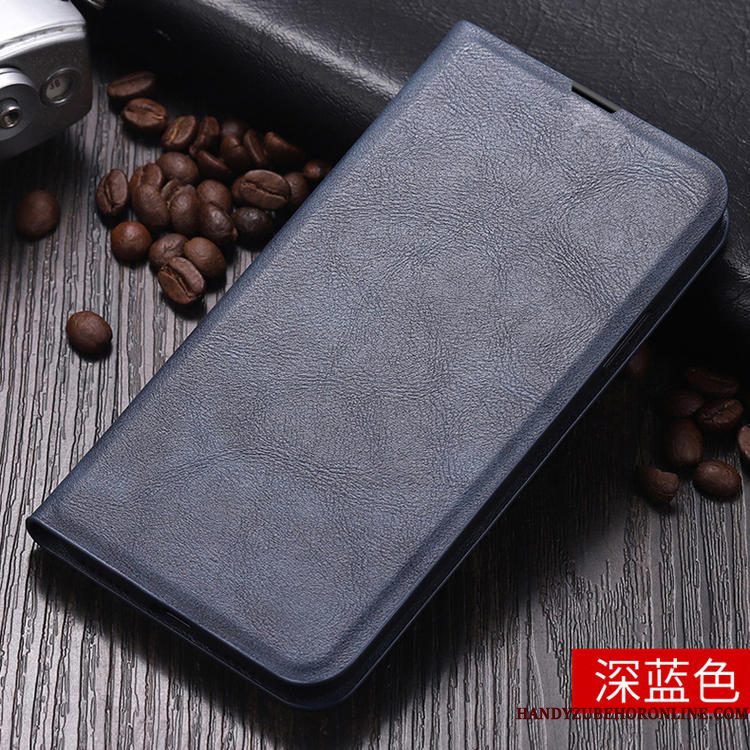 Hoesje Xiaomi Mi 10 Folio Anti-fall Kaart, Hoes Xiaomi Mi 10 Zakken Rood Mini