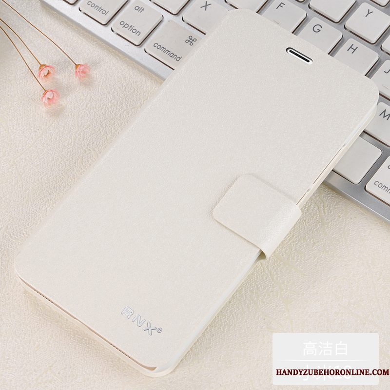Hoesje Xiaomi Mi 10 Folio Mini Anti-fall, Hoes Xiaomi Mi 10 Leer Blauwtelefoon