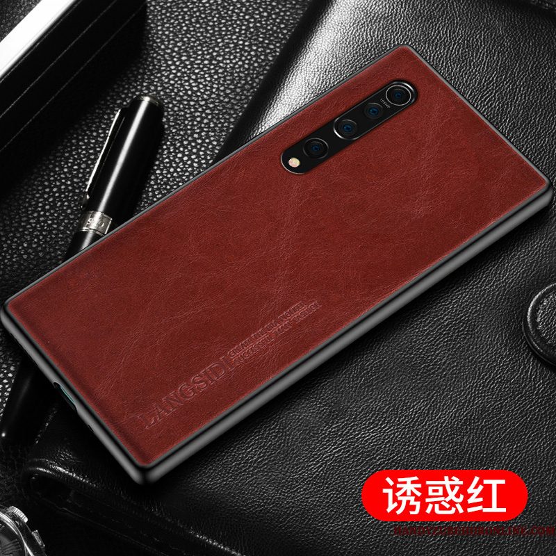 Hoesje Xiaomi Mi 10 Leer Pas Eenvoudige, Hoes Xiaomi Mi 10 Bescherming Anti-fall Persoonlijk