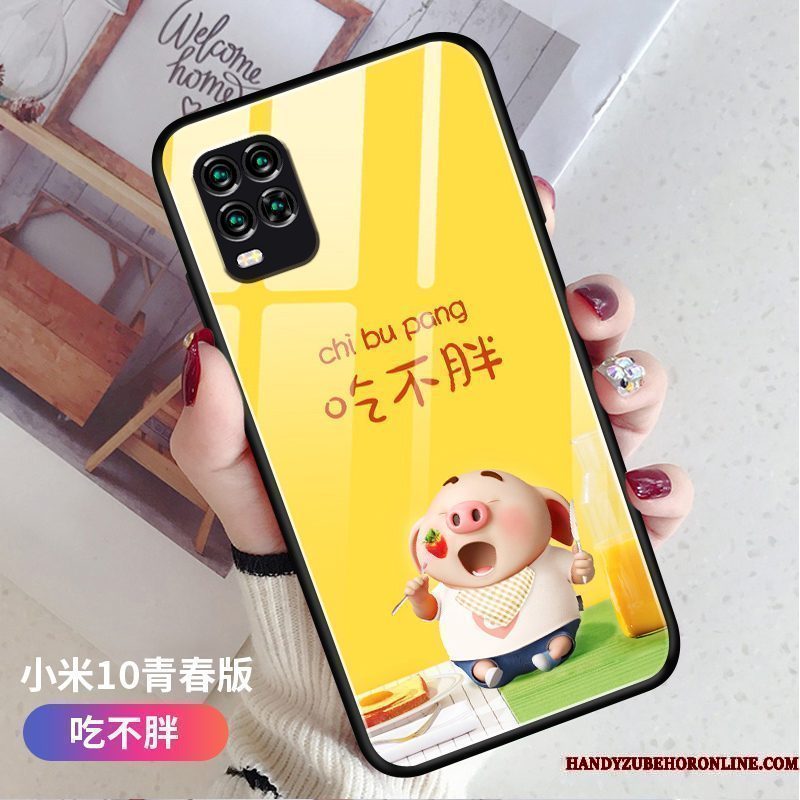 Hoesje Xiaomi Mi 10 Lite Bescherming Hard Jeugd, Hoes Xiaomi Mi 10 Lite Scheppend Trendy Merk Mooie