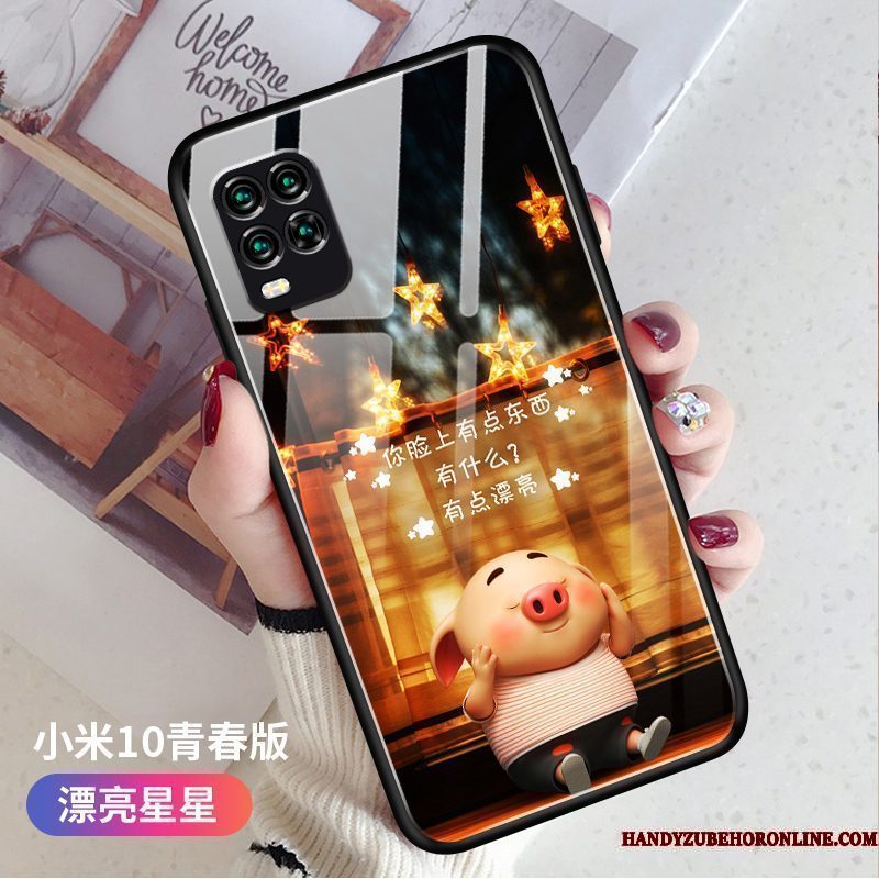 Hoesje Xiaomi Mi 10 Lite Bescherming Hard Jeugd, Hoes Xiaomi Mi 10 Lite Scheppend Trendy Merk Mooie