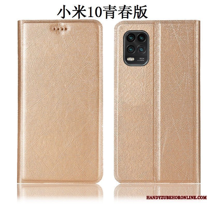 Hoesje Xiaomi Mi 10 Lite Folio Telefoon Anti-fall, Hoes Xiaomi Mi 10 Lite Zakken Mini Jeugd