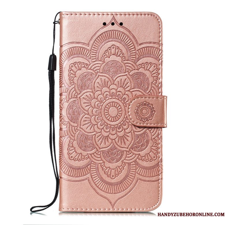 Hoesje Xiaomi Mi 10 Pro Folio Mini Purper, Hoes Xiaomi Mi 10 Pro Leer Telefoon Anti-fall