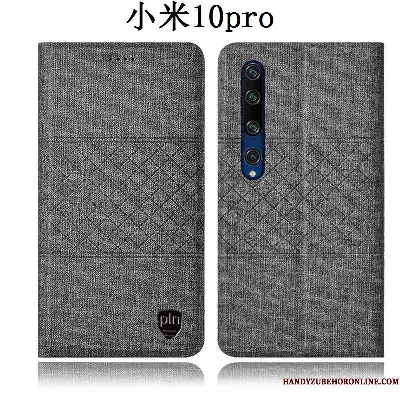 Hoesje Xiaomi Mi 10 Pro Folio Telefoon Mini, Hoes Xiaomi Mi 10 Pro Zakken Anti-fall Jeugd