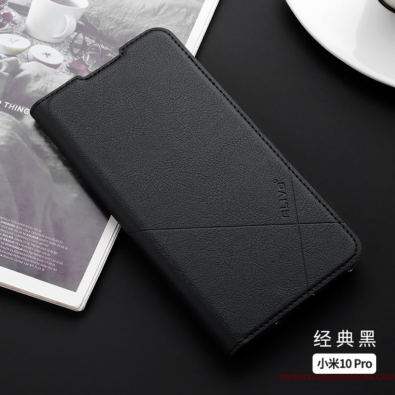 Hoesje Xiaomi Mi 10 Pro Siliconen Dun Mini, Hoes Xiaomi Mi 10 Pro Folio Roodtelefoon