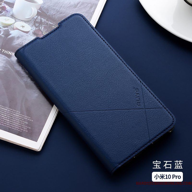 Hoesje Xiaomi Mi 10 Pro Siliconen Dun Mini, Hoes Xiaomi Mi 10 Pro Folio Roodtelefoon