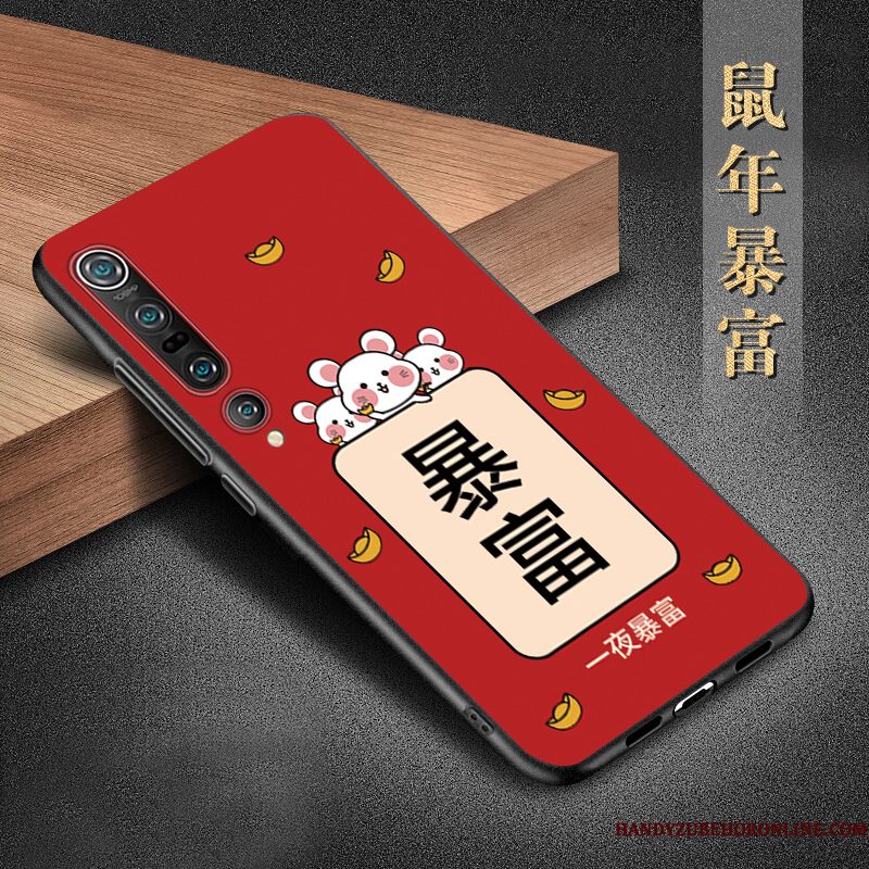 Hoesje Xiaomi Mi 10 Pro Siliconen Minitelefoon, Hoes Xiaomi Mi 10 Pro Bescherming Blauw Trend