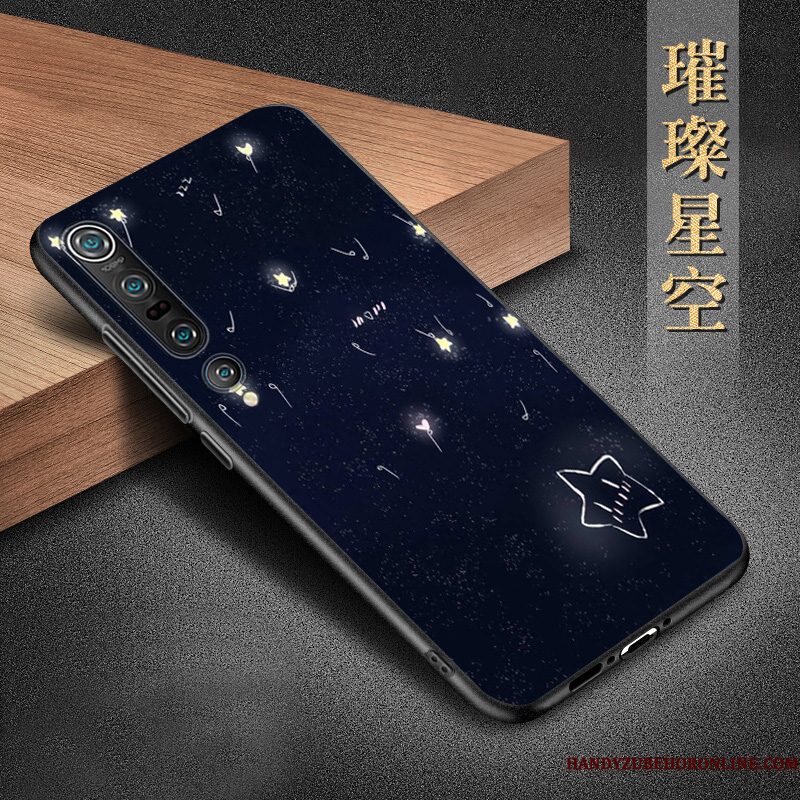 Hoesje Xiaomi Mi 10 Pro Siliconen Minitelefoon, Hoes Xiaomi Mi 10 Pro Bescherming Blauw Trend