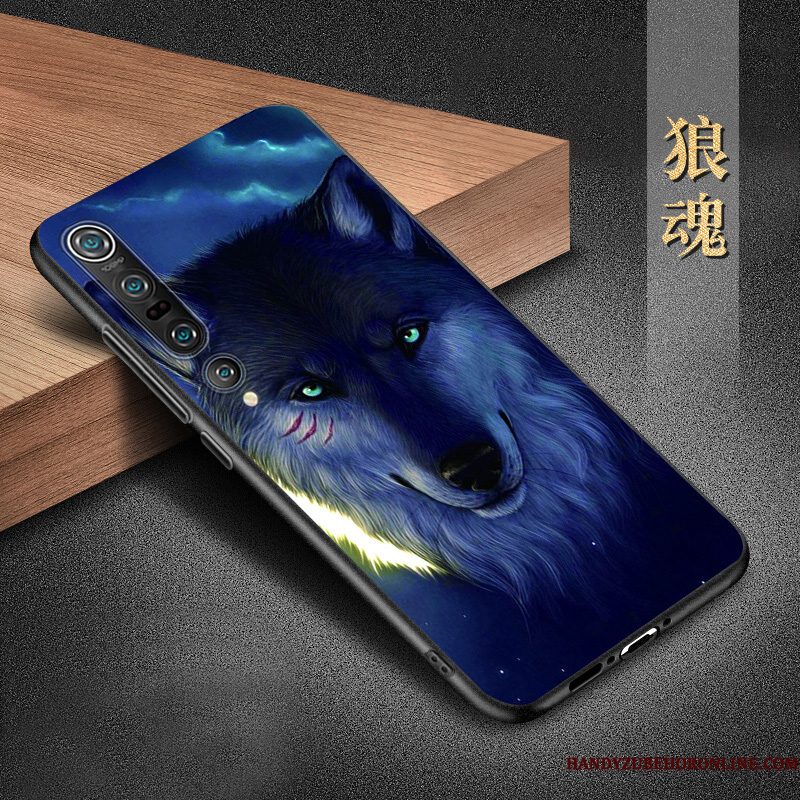 Hoesje Xiaomi Mi 10 Pro Siliconen Minitelefoon, Hoes Xiaomi Mi 10 Pro Bescherming Blauw Trend