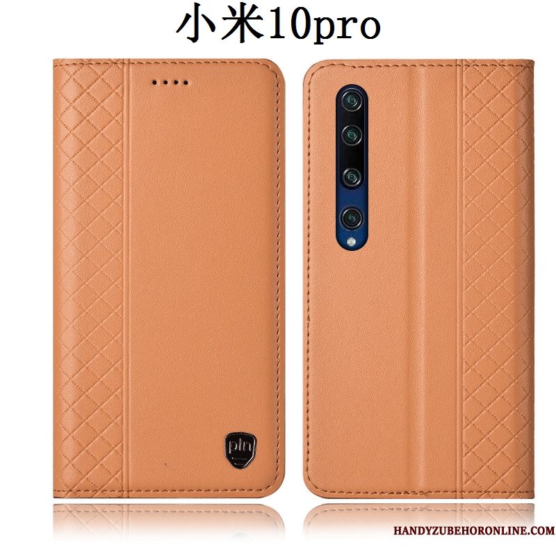 Hoesje Xiaomi Mi 10 Pro Zakken Geel Anti-fall, Hoes Xiaomi Mi 10 Pro Bescherming Minitelefoon