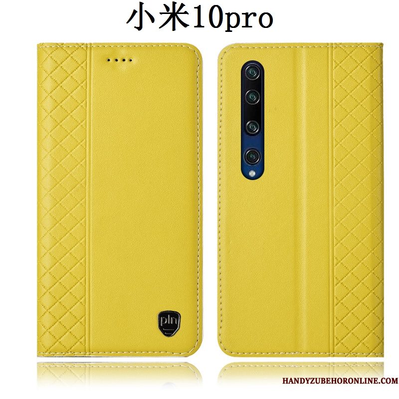 Hoesje Xiaomi Mi 10 Pro Zakken Geel Anti-fall, Hoes Xiaomi Mi 10 Pro Bescherming Minitelefoon