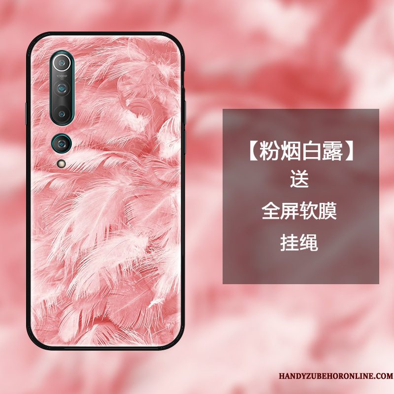 Hoesje Xiaomi Mi 10 Scheppend Trend Roze, Hoes Xiaomi Mi 10 Bescherming Mini Anti-fall