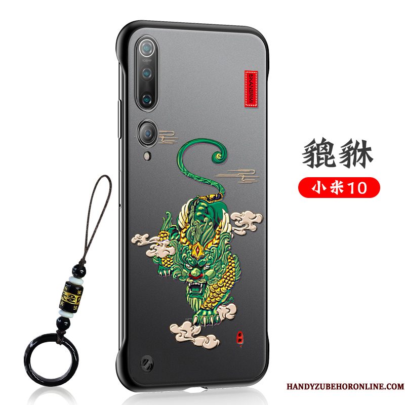 Hoesje Xiaomi Mi 10 Vintage Schrobben Chinese Stijl, Hoes Xiaomi Mi 10 Bescherming Net Red Mini