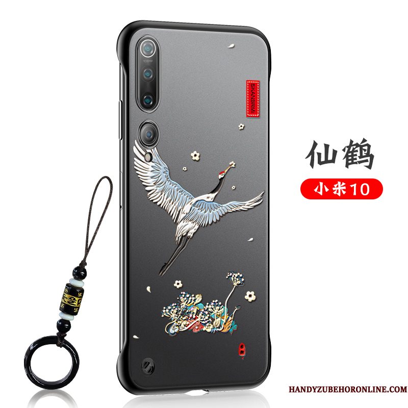 Hoesje Xiaomi Mi 10 Vintage Schrobben Chinese Stijl, Hoes Xiaomi Mi 10 Bescherming Net Red Mini