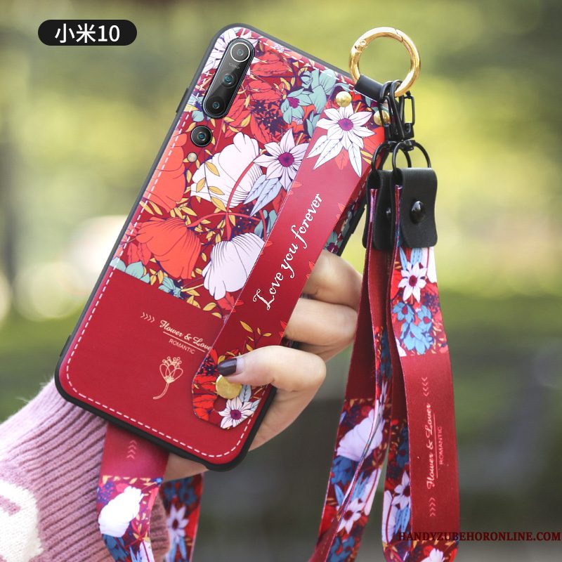Hoesje Xiaomi Mi 10 Zacht Eenvoudigetelefoon, Hoes Xiaomi Mi 10 Bescherming Anti-fall Wind