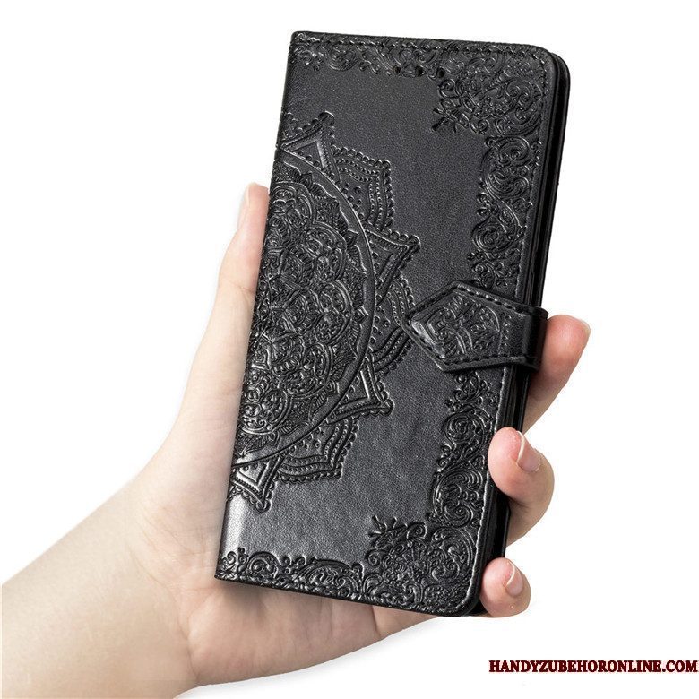 Hoesje Xiaomi Mi Note 10 Lite Folio Anti-fall Mini, Hoes Xiaomi Mi Note 10 Lite Zakken Telefoon Purper