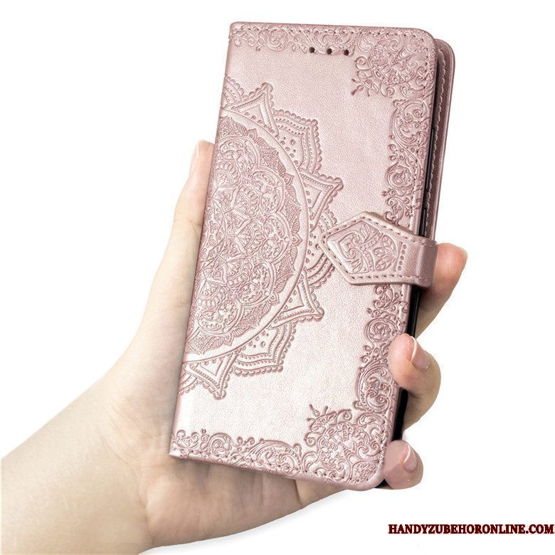 Hoesje Xiaomi Mi Note 10 Lite Folio Anti-fall Mini, Hoes Xiaomi Mi Note 10 Lite Zakken Telefoon Purper