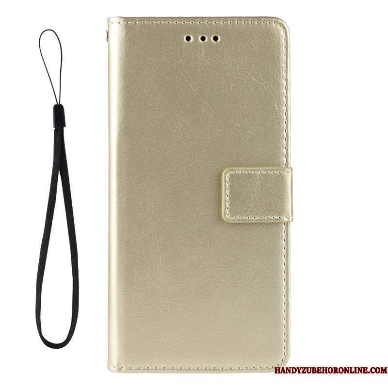 Hoesje Xiaomi Mi Note 10 Lite Leer Hangertelefoon, Hoes Xiaomi Mi Note 10 Lite Folio Effen Kleur Mini