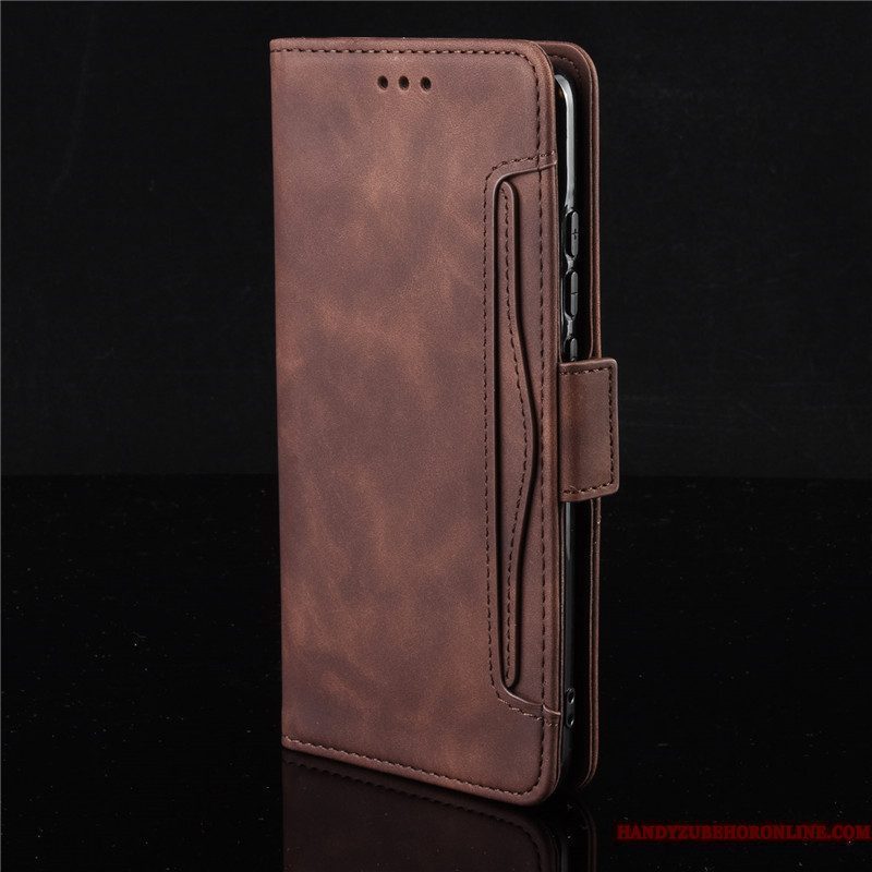 Hoesje Xiaomi Mi Note 10 Lite Leer Telefoon Jeugd, Hoes Xiaomi Mi Note 10 Lite Portemonnee Rood Mini