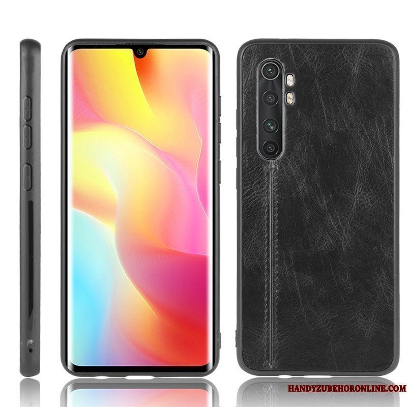 Hoesje Xiaomi Mi Note 10 Lite Leer Telefoon Patroon, Hoes Xiaomi Mi Note 10 Lite Bescherming Mini Rood