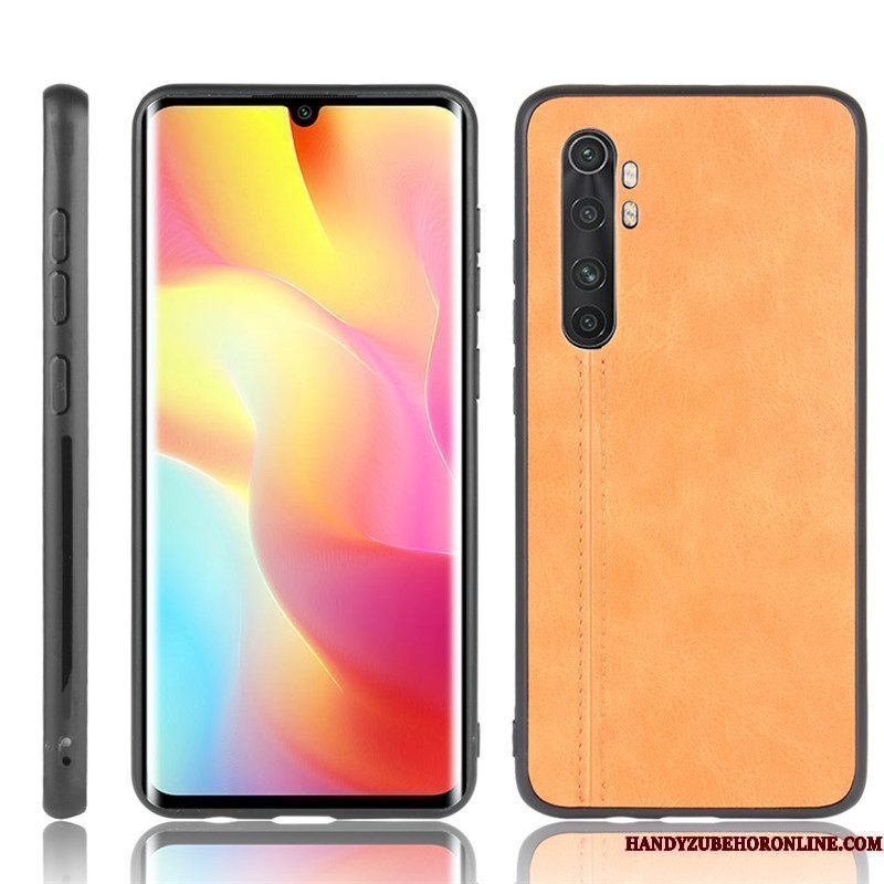 Hoesje Xiaomi Mi Note 10 Lite Leer Telefoon Patroon, Hoes Xiaomi Mi Note 10 Lite Bescherming Mini Rood