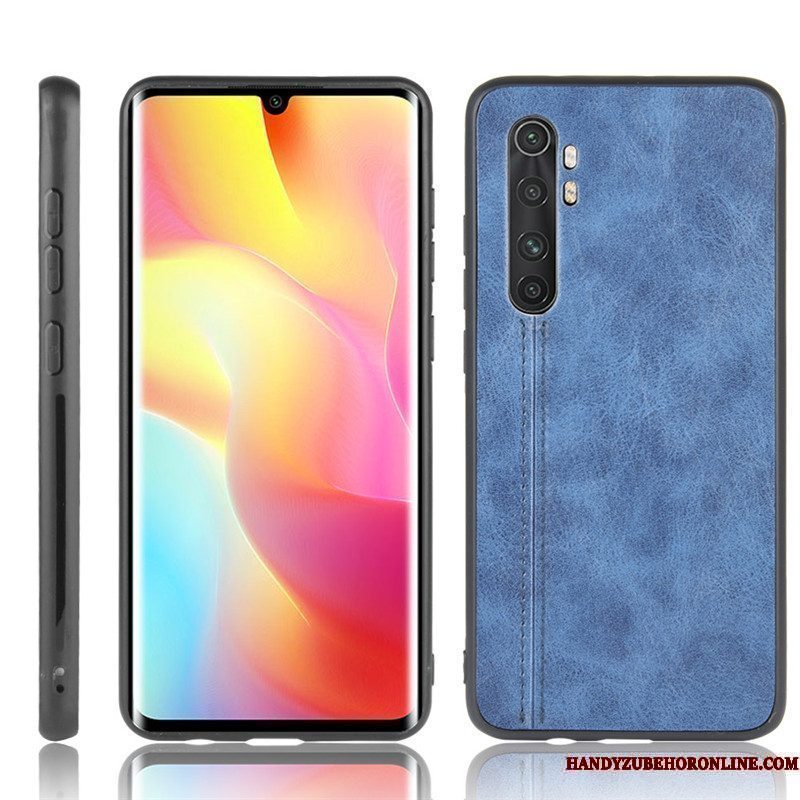 Hoesje Xiaomi Mi Note 10 Lite Leer Telefoon Patroon, Hoes Xiaomi Mi Note 10 Lite Bescherming Mini Rood