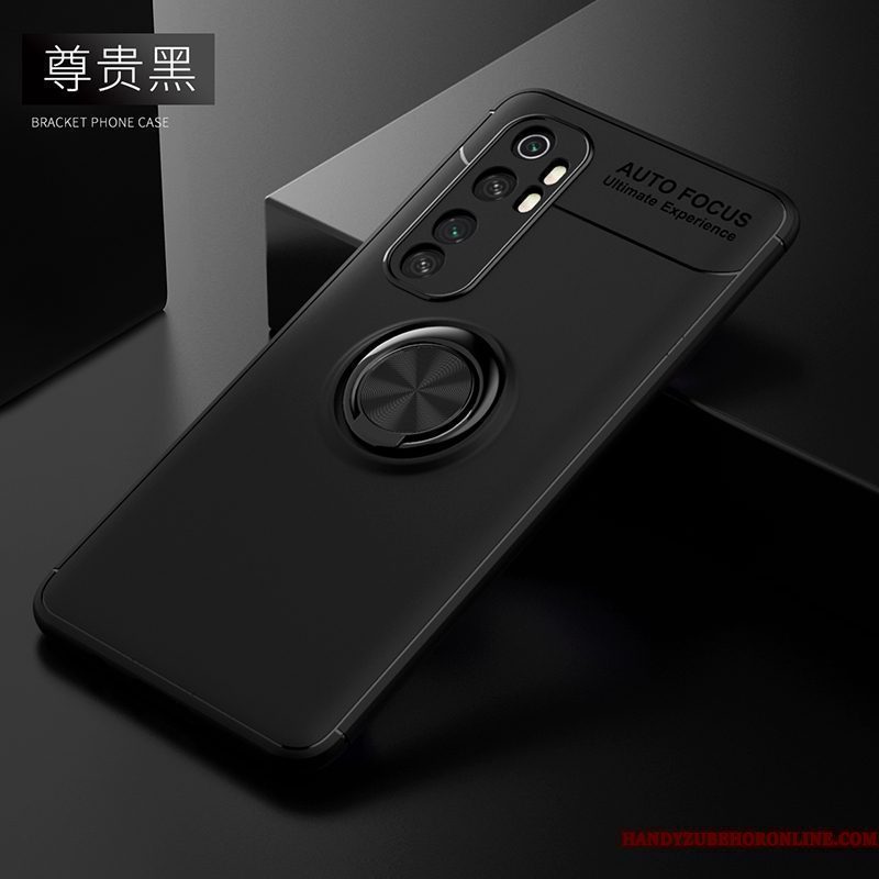 Hoesje Xiaomi Mi Note 10 Lite Ondersteuning Magnetisch Schrobben, Hoes Xiaomi Mi Note 10 Lite Siliconen Jeugd Ring