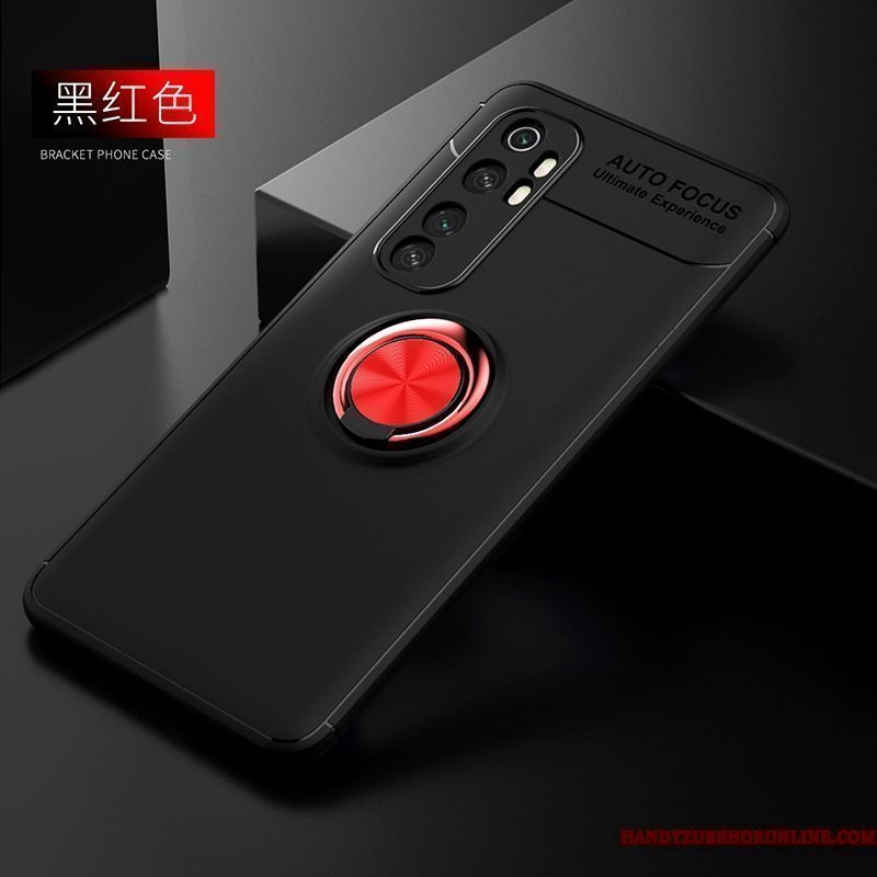 Hoesje Xiaomi Mi Note 10 Lite Ondersteuning Magnetisch Schrobben, Hoes Xiaomi Mi Note 10 Lite Siliconen Jeugd Ring