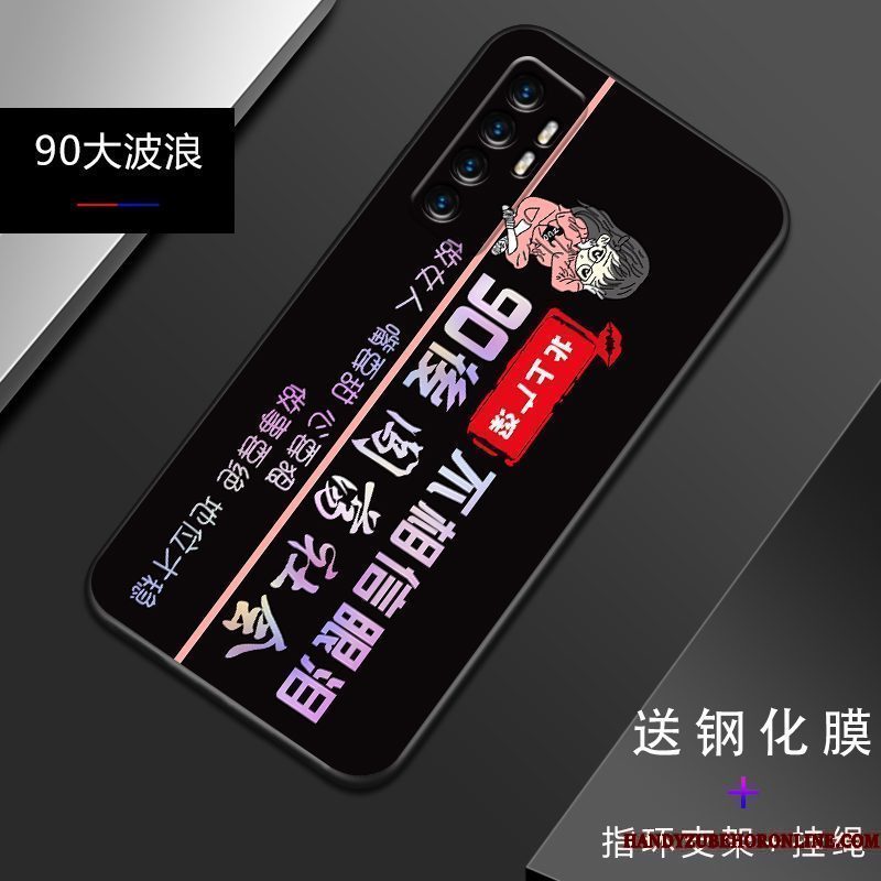 Hoesje Xiaomi Mi Note 10 Lite Zacht Eenvoudige Mini, Hoes Xiaomi Mi Note 10 Lite Scheppend Anti-fall Trendy Merk