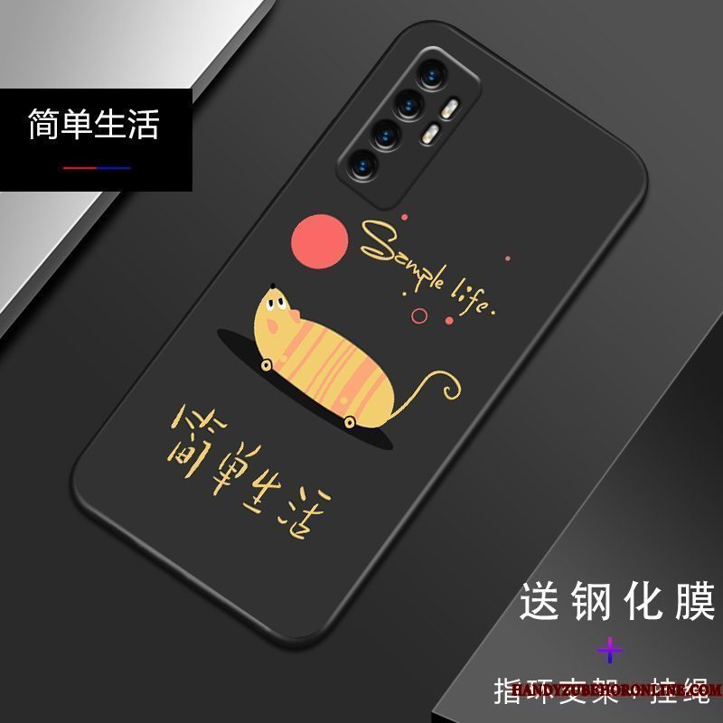 Hoesje Xiaomi Mi Note 10 Lite Zacht Eenvoudige Mini, Hoes Xiaomi Mi Note 10 Lite Scheppend Anti-fall Trendy Merk