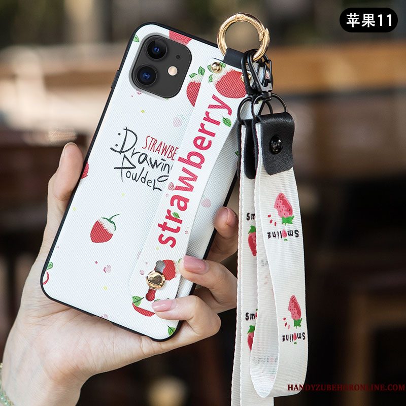 Hoesje iPhone 11 Bescherming Duntelefoon, Hoes iPhone 11 Scheppend Trend Schrobben