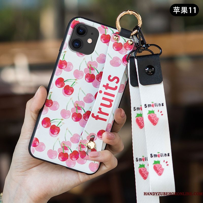 Hoesje iPhone 11 Bescherming Duntelefoon, Hoes iPhone 11 Scheppend Trend Schrobben