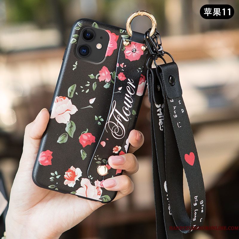 Hoesje iPhone 11 Bescherming Duntelefoon, Hoes iPhone 11 Scheppend Trend Schrobben