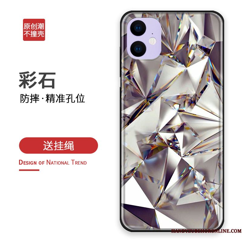 Hoesje iPhone 11 Bescherming Persoonlijk Pas, Hoes iPhone 11 Scheppend Telefoon Trendy Merk