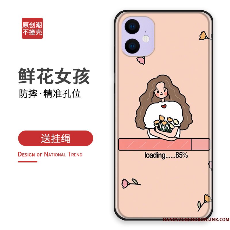 Hoesje iPhone 11 Bescherming Telefoon Geel, Hoes iPhone 11 Zacht Mooie Eenvoudige