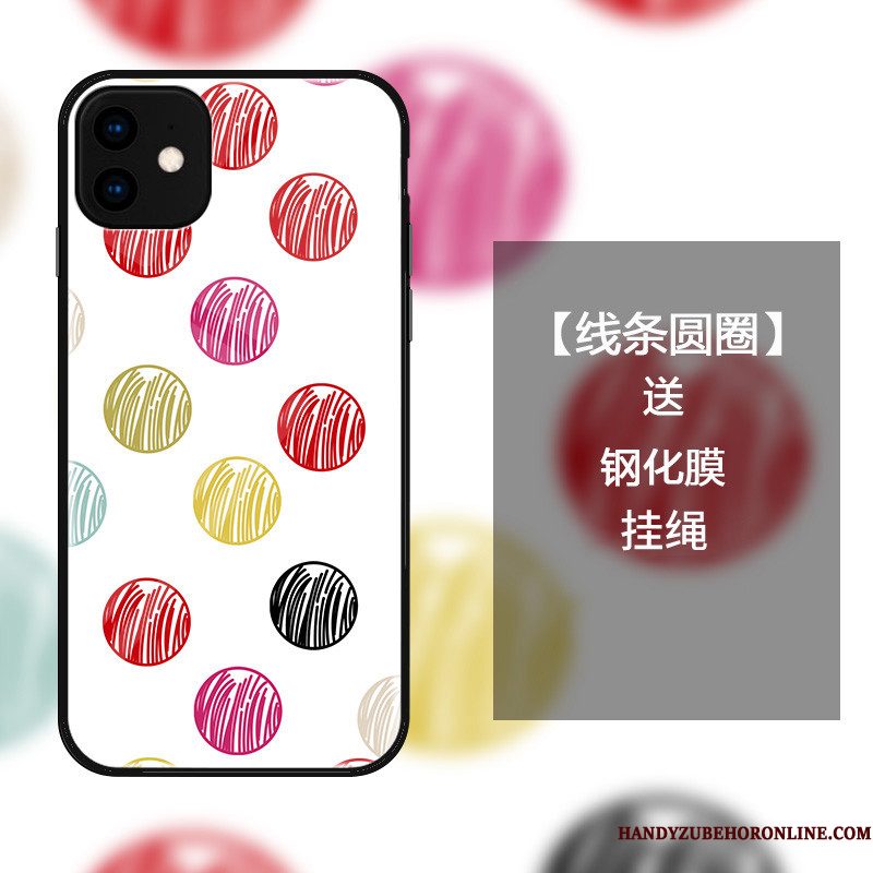 Hoesje iPhone 11 Mode Net Redtelefoon, Hoes iPhone 11 Zakken Wit Anti-fall