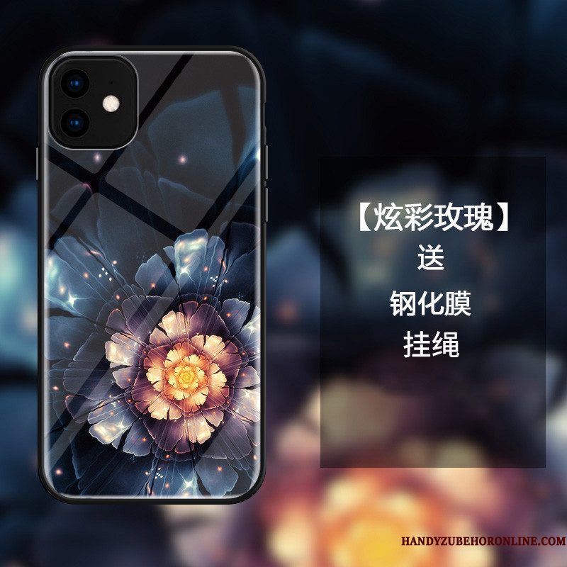 Hoesje iPhone 11 Mode Zwart Glas, Hoes iPhone 11 Zakken Anti-fall Dromen