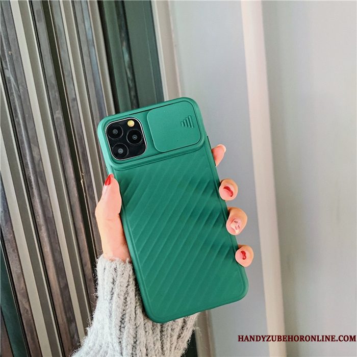 Hoesje iPhone 11 Pro Bescherming Anti-fall Groen, Hoes iPhone 11 Pro Zakken Telefoon Original