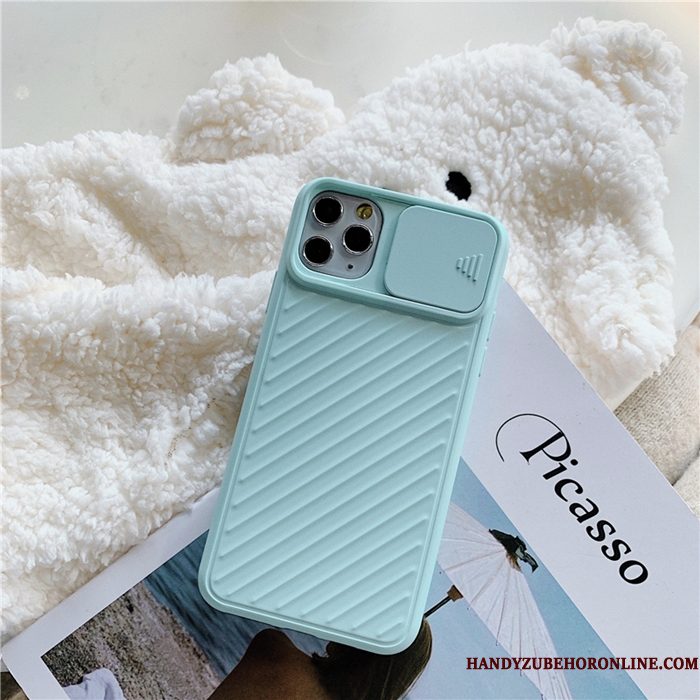 Hoesje iPhone 11 Pro Bescherming Anti-fall Groen, Hoes iPhone 11 Pro Zakken Telefoon Original