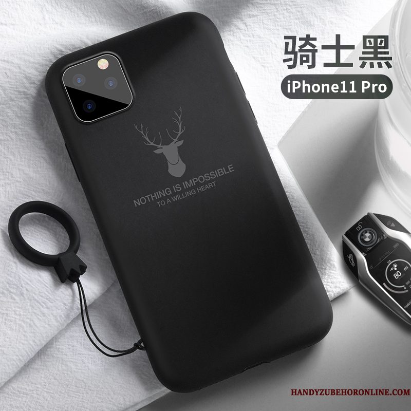 Hoesje iPhone 11 Pro Bescherming Trendy Merk Groen, Hoes iPhone 11 Pro Siliconen Nieuwtelefoon