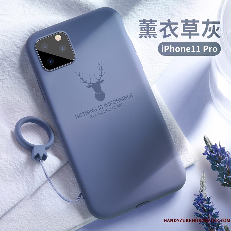 Hoesje iPhone 11 Pro Bescherming Trendy Merk Groen, Hoes iPhone 11 Pro Siliconen Nieuwtelefoon