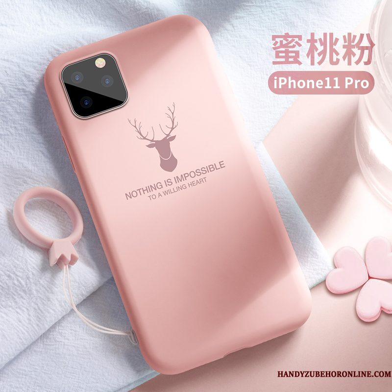 Hoesje iPhone 11 Pro Bescherming Trendy Merk Groen, Hoes iPhone 11 Pro Siliconen Nieuwtelefoon