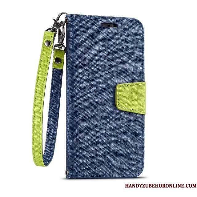 Hoesje iPhone 11 Pro Folio Blauwtelefoon, Hoes iPhone 11 Pro Leer Bedrijf