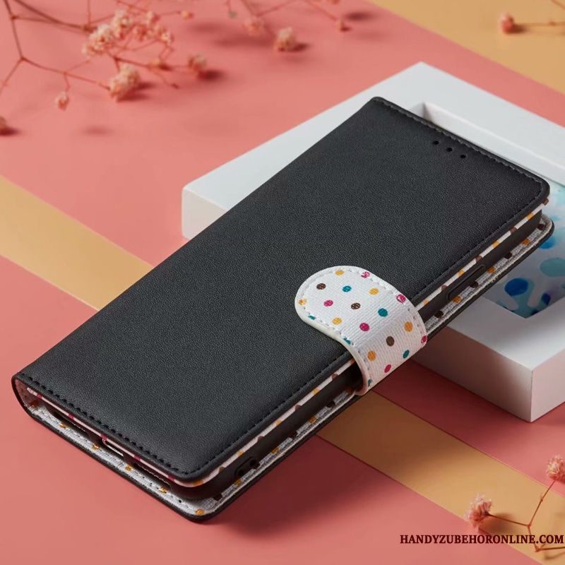 Hoesje iPhone 11 Pro Folio Vouw Nieuw, Hoes iPhone 11 Pro Leer Telefoon Zwart