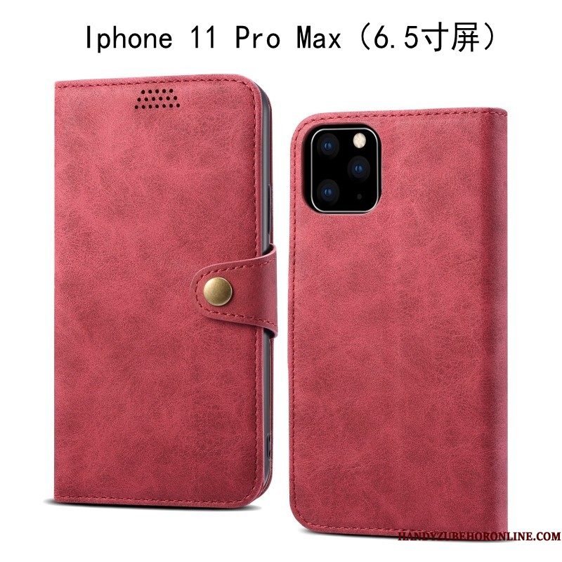 Hoesje iPhone 11 Pro Max Bescherming Anti-falltelefoon, Hoes iPhone 11 Pro Max Folio