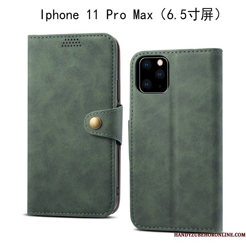 Hoesje iPhone 11 Pro Max Bescherming Anti-falltelefoon, Hoes iPhone 11 Pro Max Folio